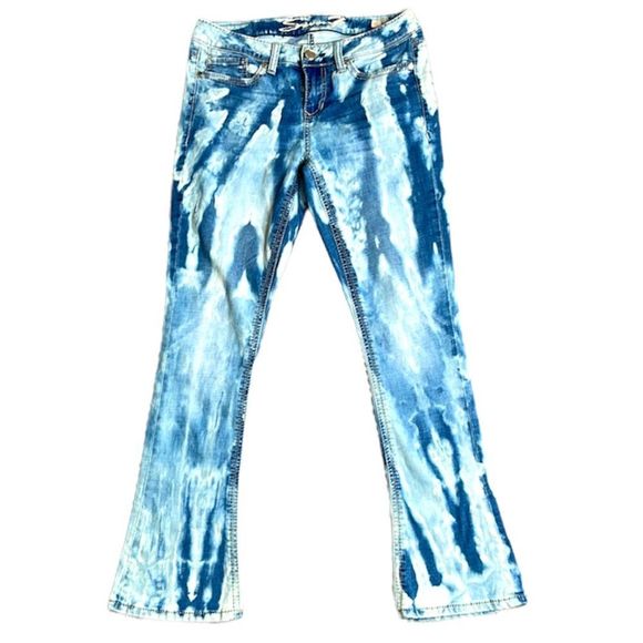 Seven Bleach Washed Rocker Slim Stretch Jeans - Picture 5 of 17